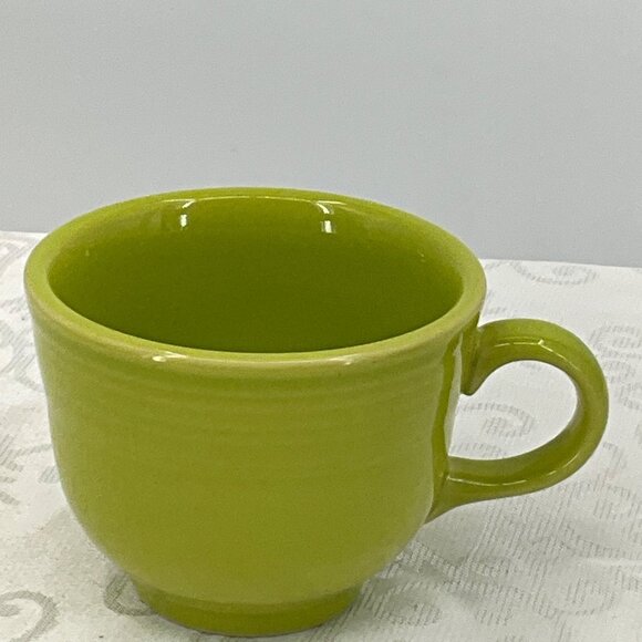 Fiesta Chartreuse Green Ceramic Coffee Mug Made In USA - Picture 3 of 4